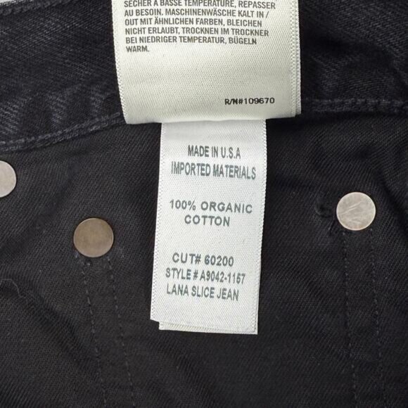 AGOLDE Lana Slice Straight Jean In Descent Size 25 Made In USA - Picture 8 of 9